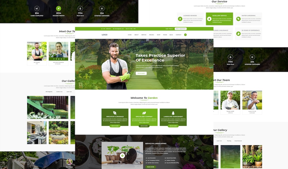 Modern website design example